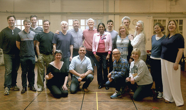 Cast – during weekend rehearsals