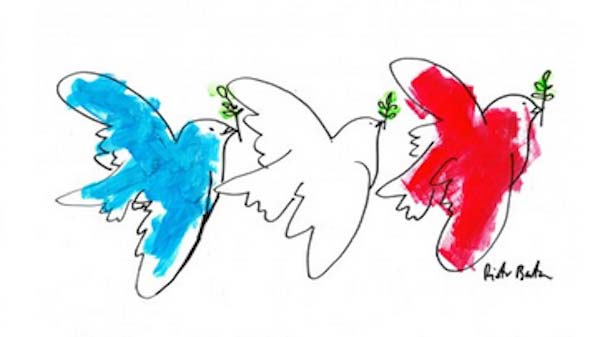 Peace doves pass it forward