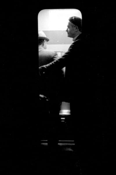 Berlin - Men in underground train, East Berlin © Cambridge Jones