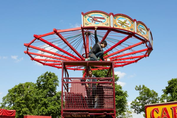 Building the Chairoplane ©Zoe Norfolk